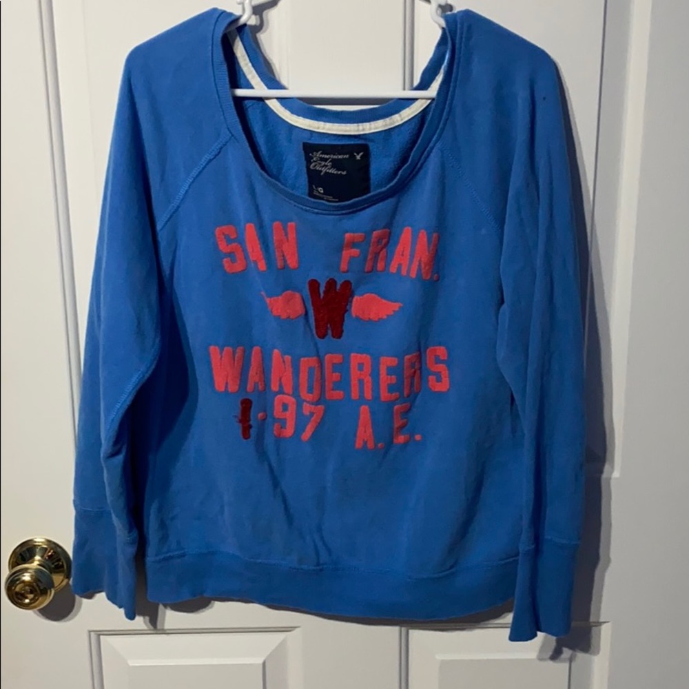 Off the shoulder sweatshirt